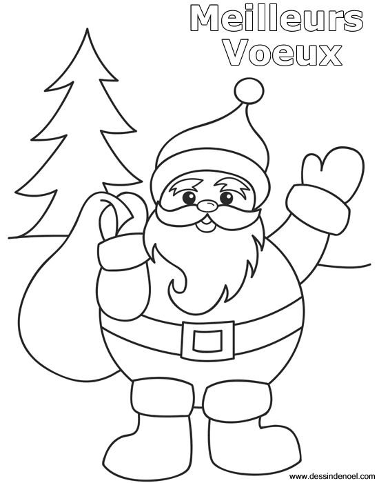 Dibujo para colorear: Papá Noel (Personajes) #104695 - Dibujos para Colorear e Imprimir Gratis