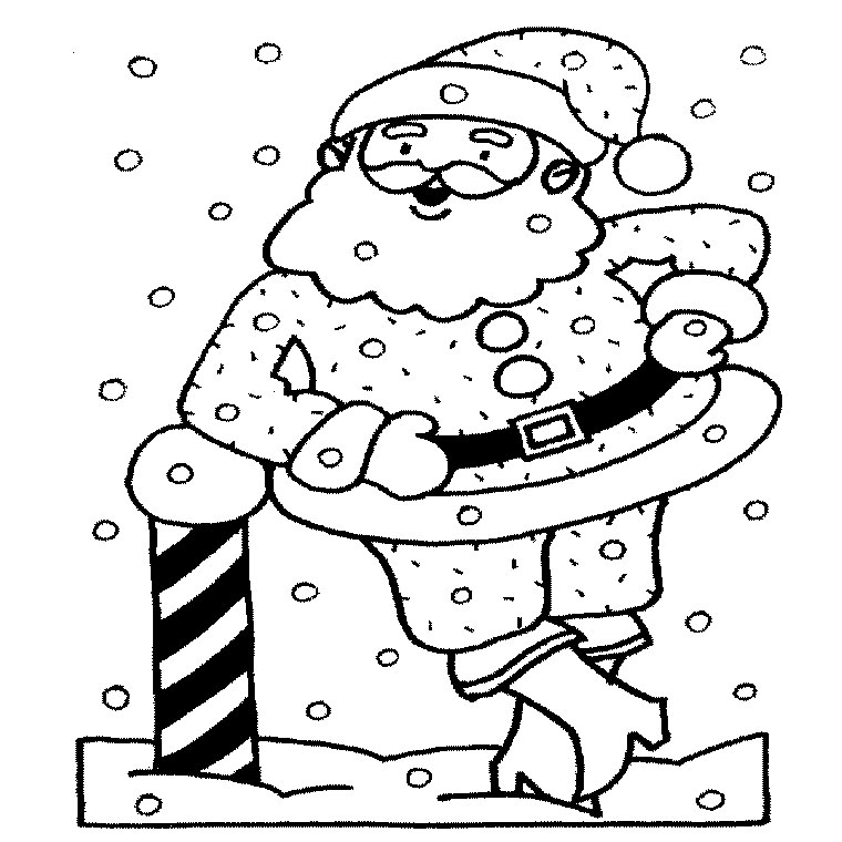 Dibujo para colorear: Papá Noel (Personajes) #104728 - Dibujos para Colorear e Imprimir Gratis