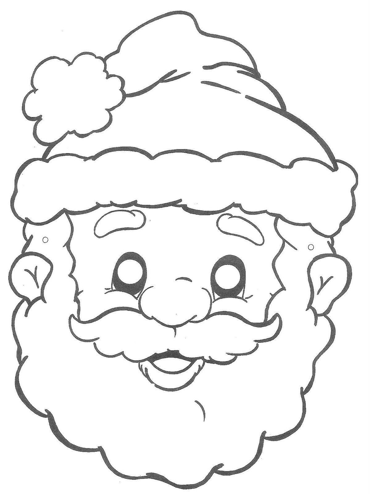 Dibujo para colorear: Papá Noel (Personajes) #104810 - Dibujos para Colorear e Imprimir Gratis