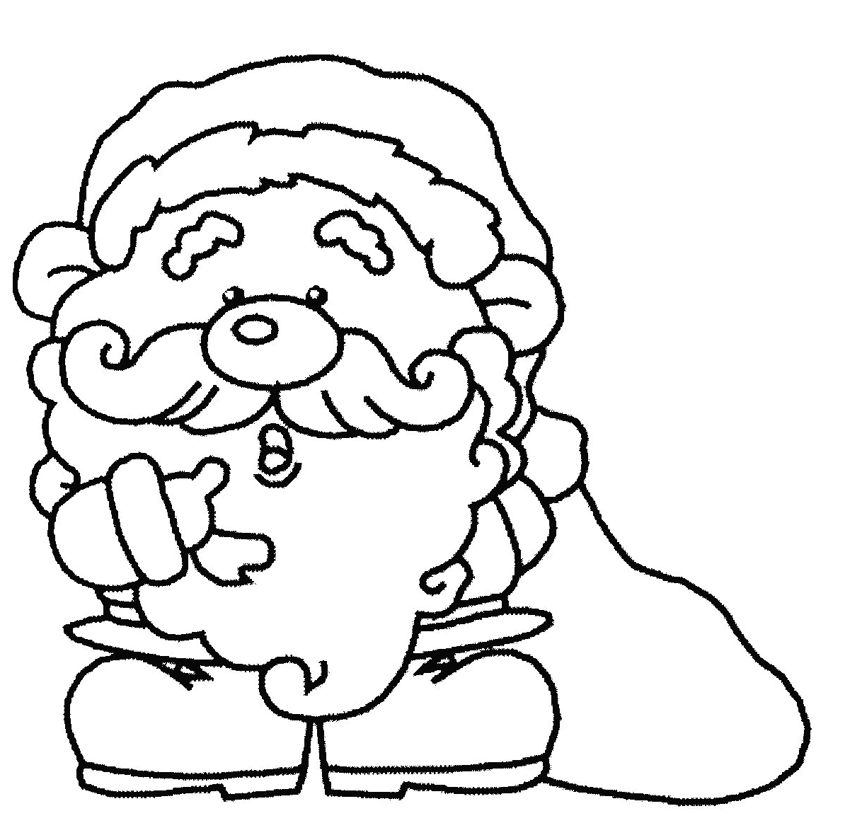 Dibujo para colorear: Papá Noel (Personajes) #104816 - Dibujos para Colorear e Imprimir Gratis