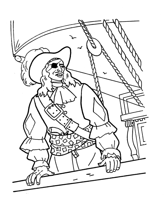 Dibujo para colorear: Pirata (Personajes) #105004 - Dibujos para Colorear e Imprimir Gratis