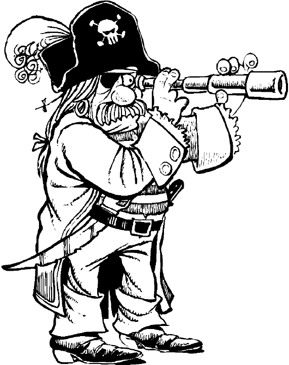 Dibujo para colorear: Pirata (Personajes) #105020 - Dibujos para Colorear e Imprimir Gratis