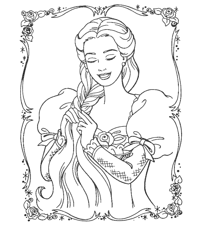Dibujo para colorear: Princesa (Personajes) #85171 - Dibujos para Colorear e Imprimir Gratis