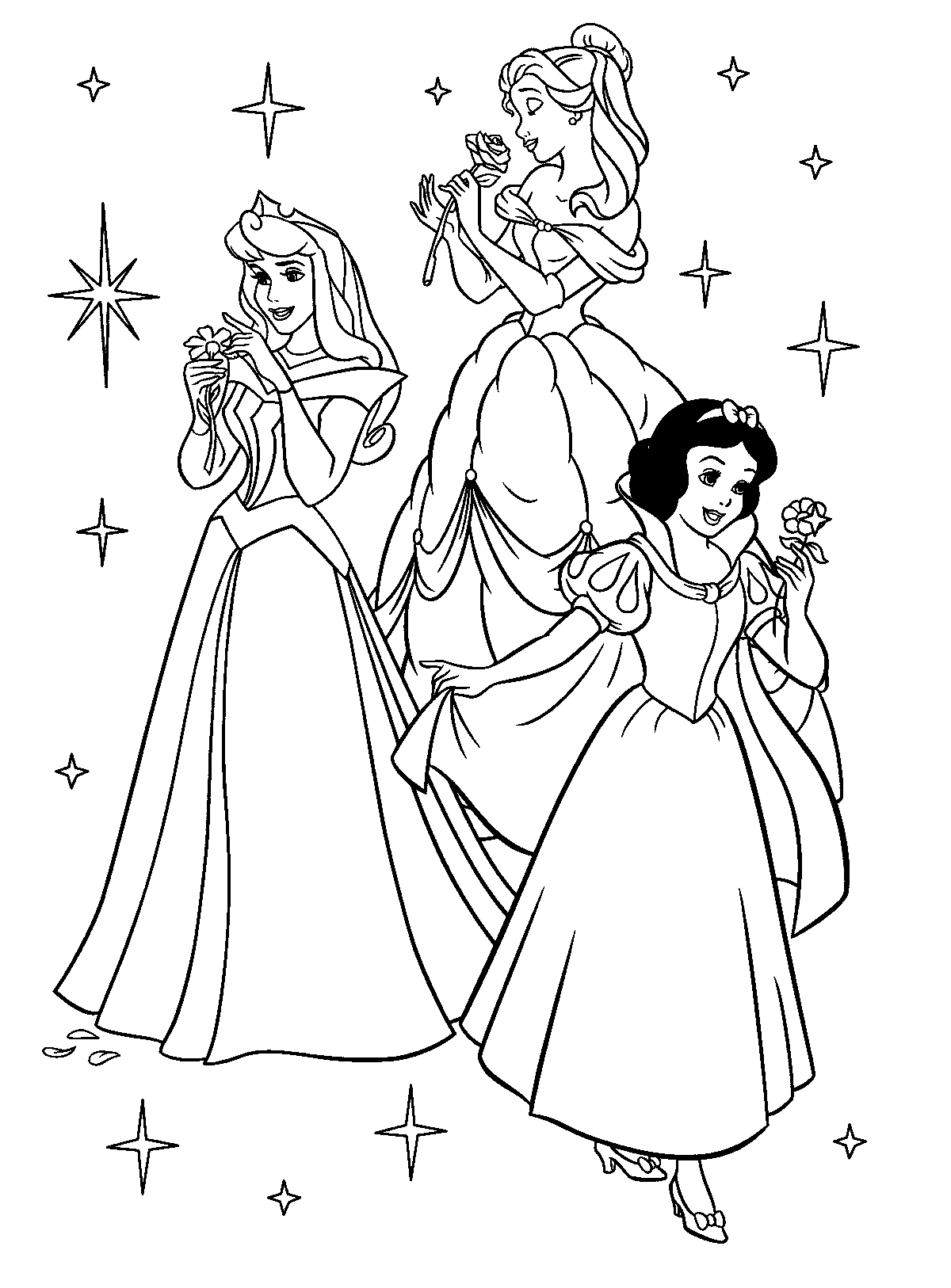 Dibujo para colorear: Princesa (Personajes) #85174 - Dibujos para Colorear e Imprimir Gratis