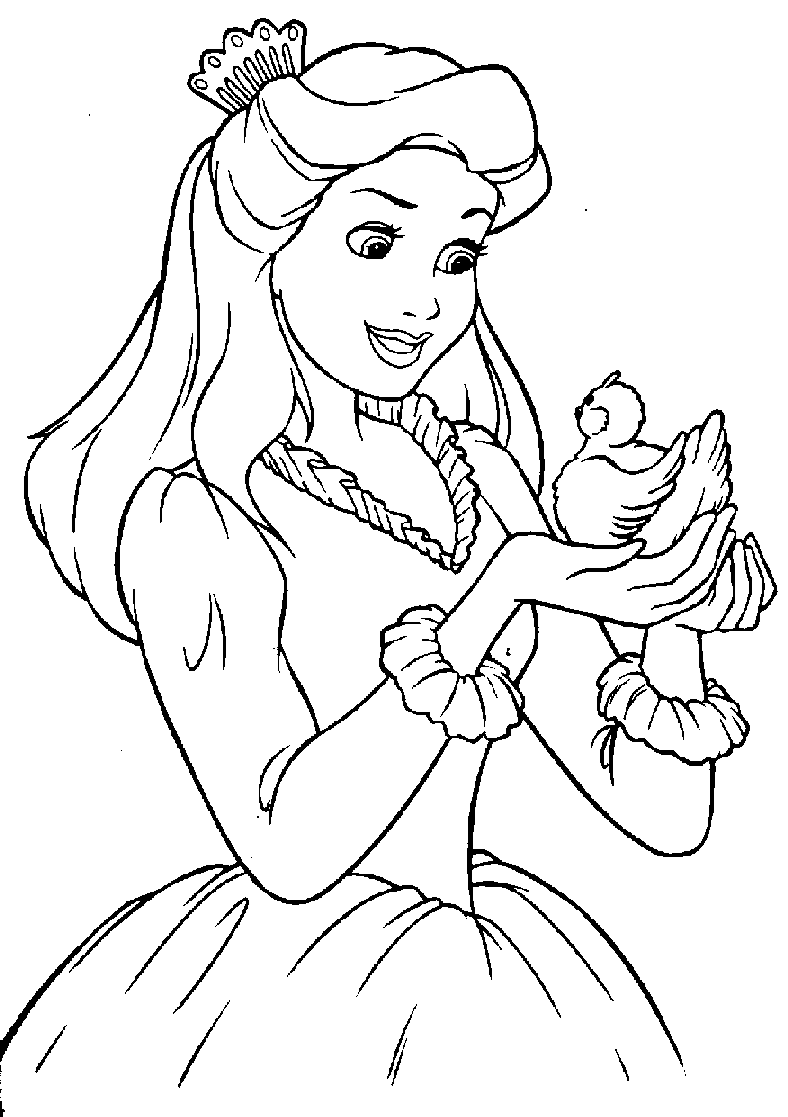Dibujo para colorear: Princesa (Personajes) #85175 - Dibujos para Colorear e Imprimir Gratis
