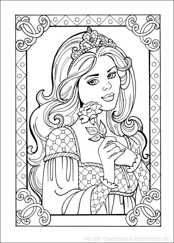 Dibujo para colorear: Princesa (Personajes) #85244 - Dibujos para Colorear e Imprimir Gratis