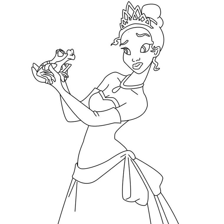 Dibujo para colorear: Princesa (Personajes) #85278 - Dibujos para Colorear e Imprimir Gratis