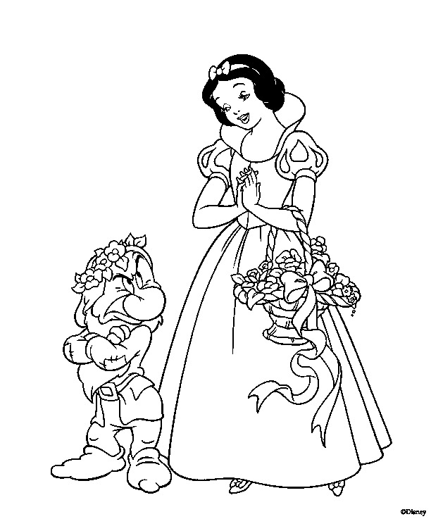 Dibujo para colorear: Princesa (Personajes) #85290 - Dibujos para Colorear e Imprimir Gratis