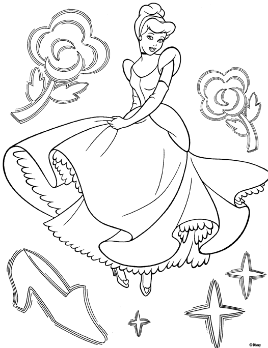 Dibujo para colorear: Princesa (Personajes) #85323 - Dibujos para Colorear e Imprimir Gratis