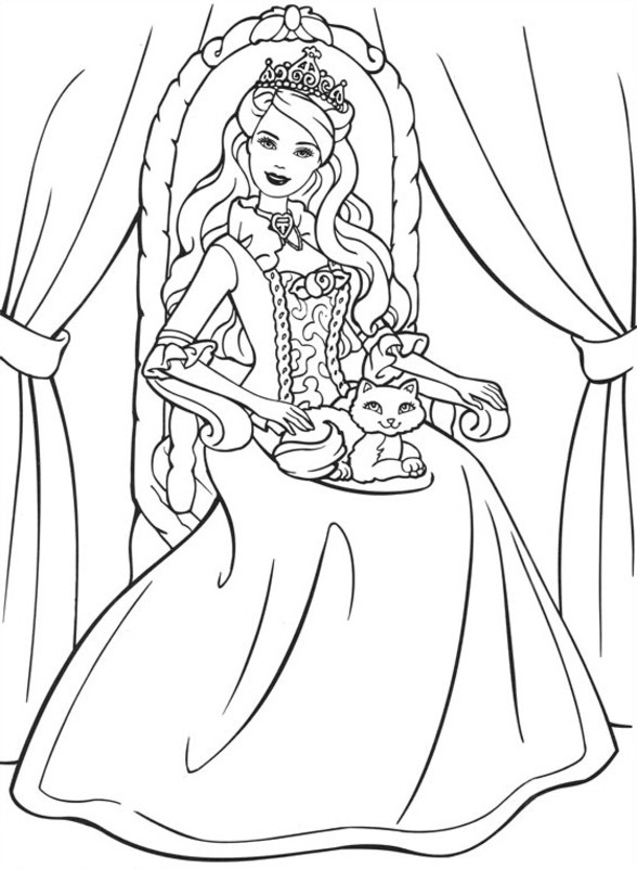 Dibujo para colorear: Princesa (Personajes) #85332 - Dibujos para Colorear e Imprimir Gratis