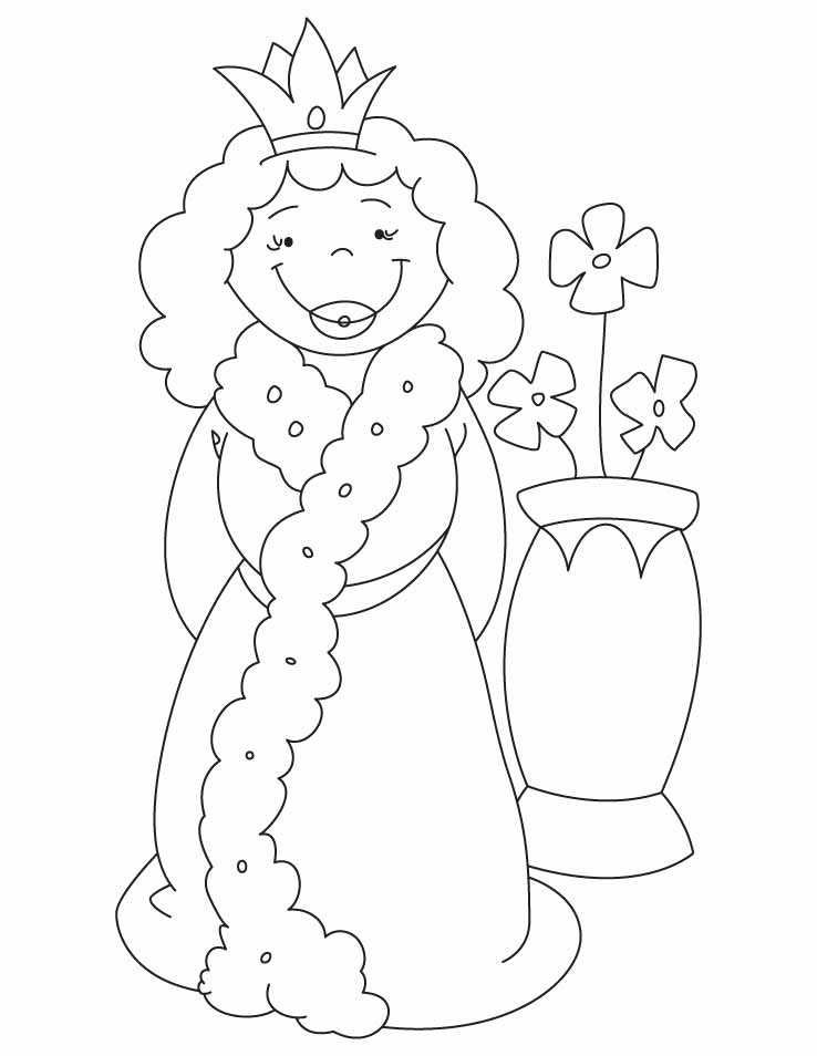 Dibujo para colorear: Reina (Personajes) #106233 - Dibujos para Colorear e Imprimir Gratis