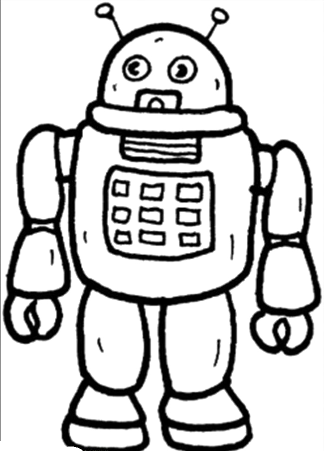 Dibujo para colorear: Robot (Personajes) #106572 - Dibujos para Colorear e Imprimir Gratis