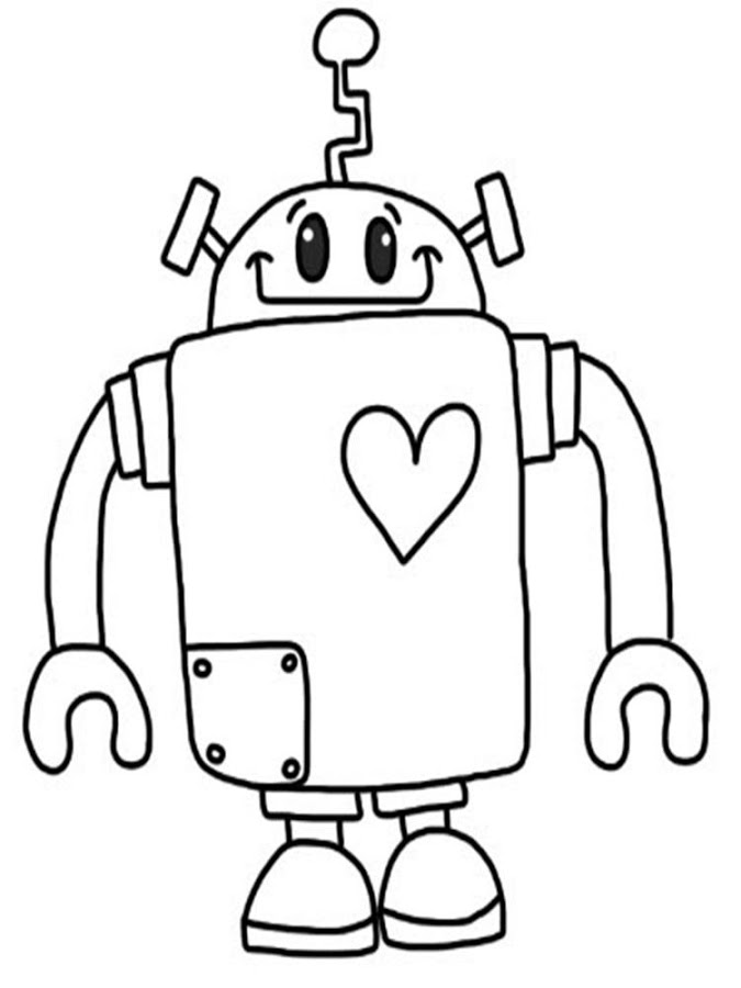 Dibujo para colorear: Robot (Personajes) #106573 - Dibujos para Colorear e Imprimir Gratis