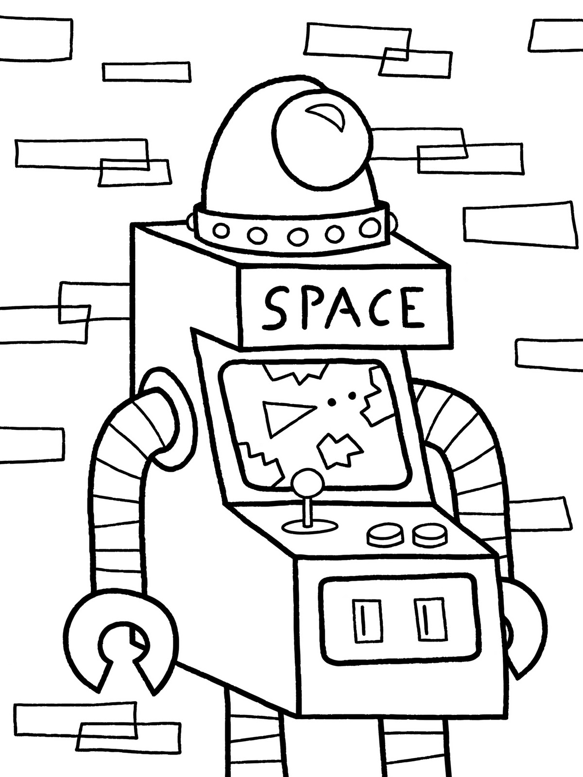 Dibujo para colorear: Robot (Personajes) #106643 - Dibujos para Colorear e Imprimir Gratis