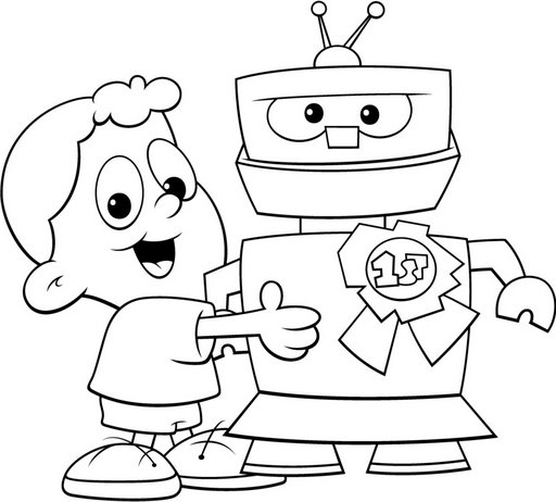 Dibujo para colorear: Robot (Personajes) #106650 - Dibujos para Colorear e Imprimir Gratis