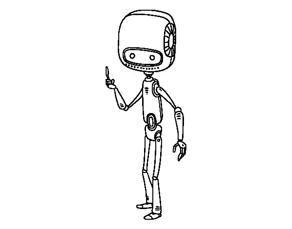 Dibujo para colorear: Robot (Personajes) #106687 - Dibujos para Colorear e Imprimir Gratis