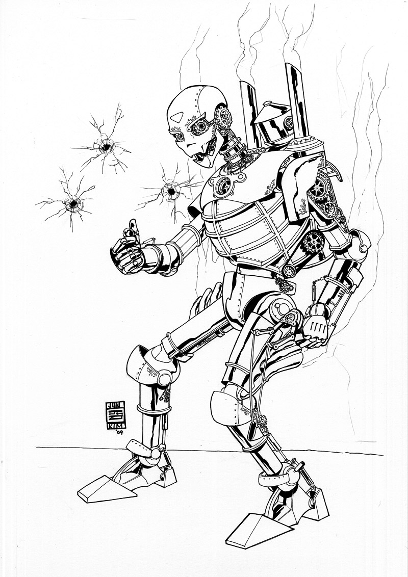 Dibujo para colorear: Robot (Personajes) #106833 - Dibujos para Colorear e Imprimir Gratis