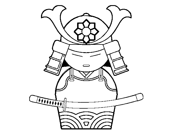 Dibujo para colorear: Samurai (Personajes) #107265 - Dibujos para Colorear e Imprimir Gratis