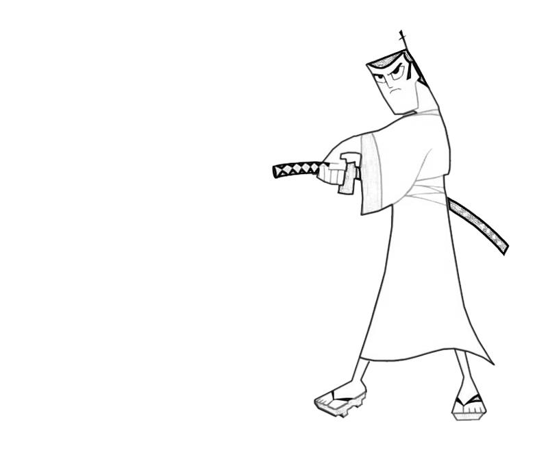 Dibujo para colorear: Samurai (Personajes) #107350 - Dibujos para Colorear e Imprimir Gratis