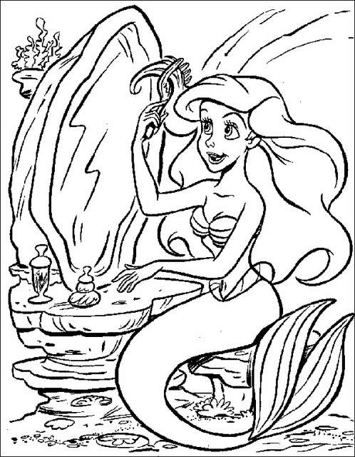 Dibujo para colorear: Sirena (Personajes) #147175 - Dibujos para Colorear e Imprimir Gratis