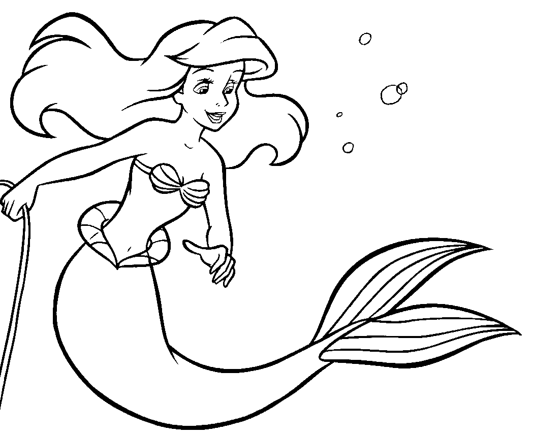 Dibujo para colorear: Sirena (Personajes) #147184 - Dibujos para Colorear e Imprimir Gratis