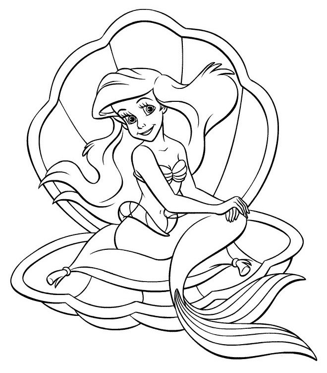 Dibujo para colorear: Sirena (Personajes) #147196 - Dibujos para Colorear e Imprimir Gratis