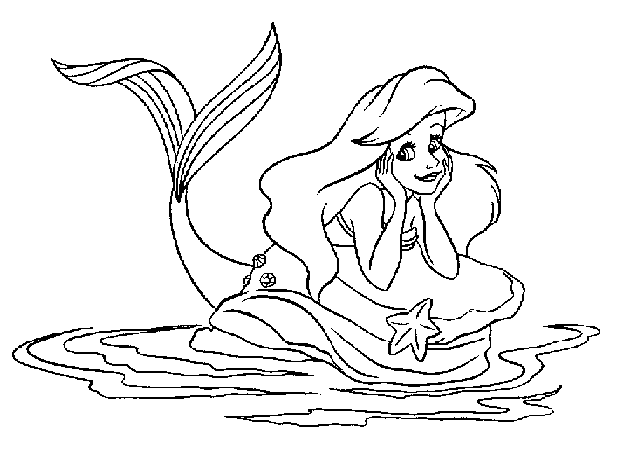 Dibujo para colorear: Sirena (Personajes) #147223 - Dibujos para Colorear e Imprimir Gratis