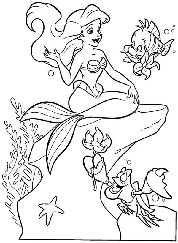 Dibujo para colorear: Sirena (Personajes) #147293 - Dibujos para Colorear e Imprimir Gratis