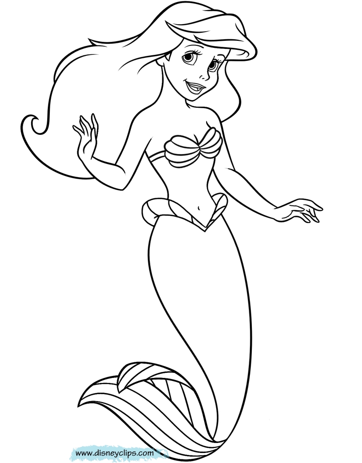Dibujo para colorear: Sirena (Personajes) #147300 - Dibujos para Colorear e Imprimir Gratis