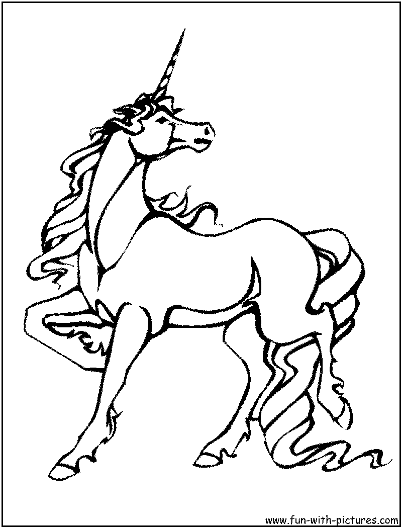 Dibujo para colorear: Unicornio (Personajes) #19502 - Dibujos para Colorear e Imprimir Gratis