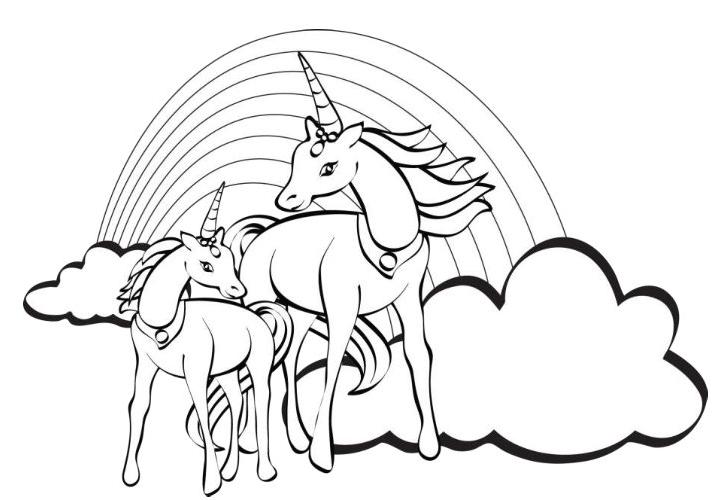 Dibujo para colorear: Unicornio (Personajes) #19558 - Dibujos para Colorear e Imprimir Gratis