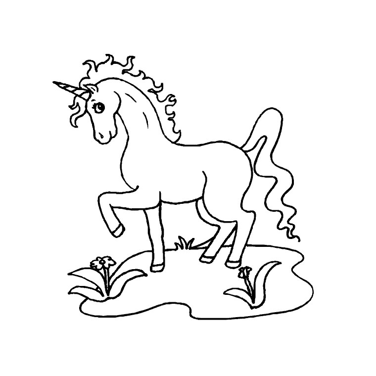Dibujo para colorear: Unicornio (Personajes) #19606 - Dibujos para Colorear e Imprimir Gratis