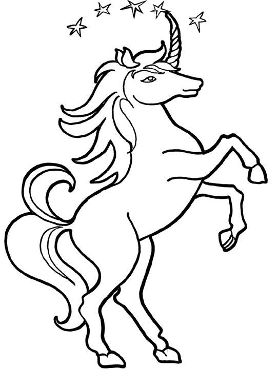 Dibujo para colorear: Unicornio (Personajes) #19611 - Dibujos para Colorear e Imprimir Gratis