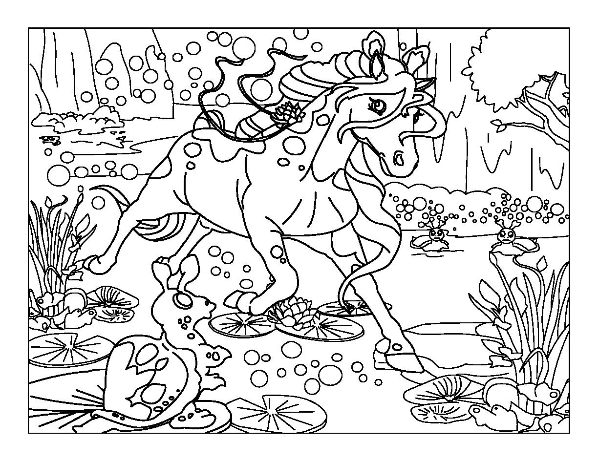 Dibujo para colorear: Unicornio (Personajes) #19626 - Dibujos para Colorear e Imprimir Gratis
