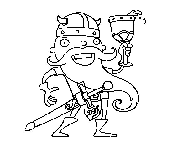 Dibujo para colorear: Vikingo (Personajes) #149425 - Dibujos para Colorear e Imprimir Gratis