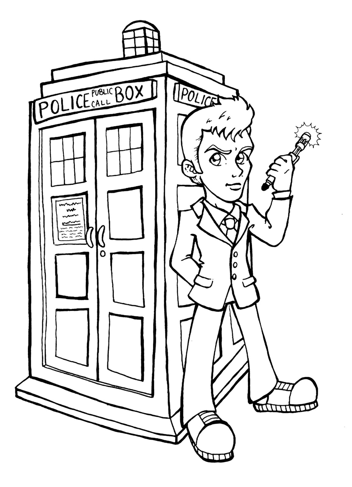 Dibujo para colorear: Doctor Who (Programas de televisión) #153126 - Dibujos para Colorear e Imprimir Gratis