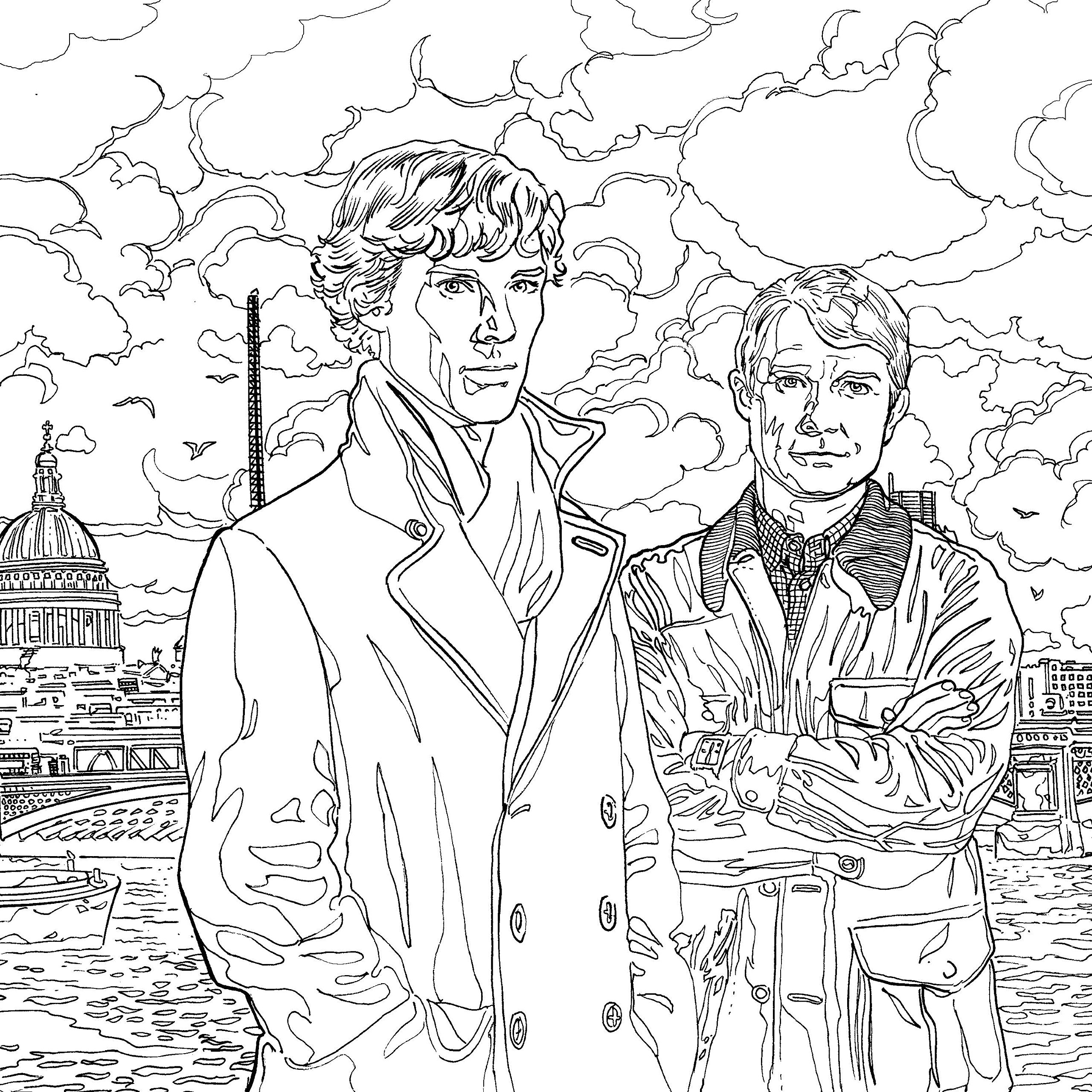 Dibujo para colorear: Sherlock (Programas de televisión) #153363 - Dibujos para Colorear e Imprimir Gratis
