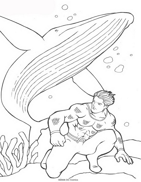 Dibujo para colorear: Aquaman (Superhéroes) #84995 - Dibujos para Colorear e Imprimir Gratis