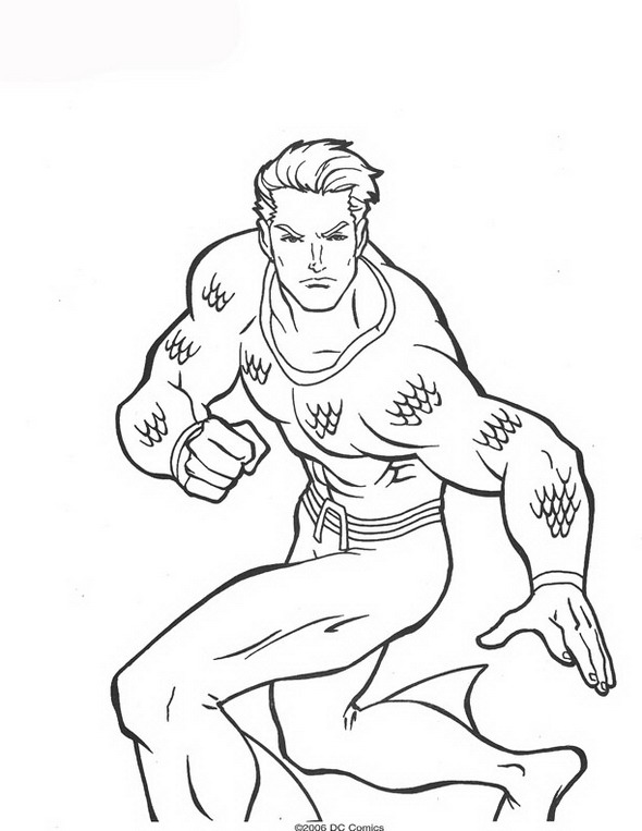 Dibujo para colorear: Aquaman (Superhéroes) #84996 - Dibujos para Colorear e Imprimir Gratis