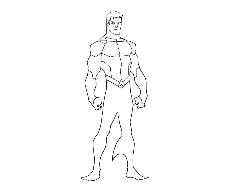 Dibujo para colorear: Aquaman (Superhéroes) #85162 - Dibujos para Colorear e Imprimir Gratis