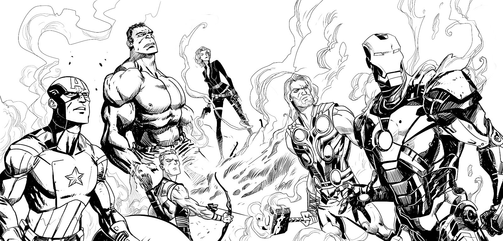 Dibujo para colorear: Avengers (Superhéroes) #74035 - Dibujos para Colorear e Imprimir Gratis