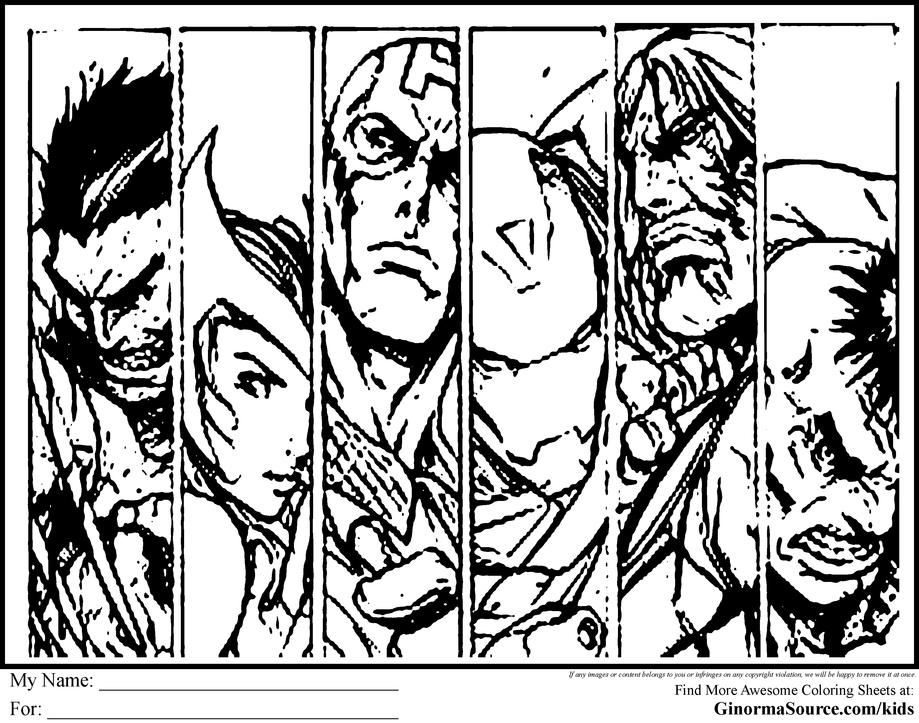 Dibujo para colorear: Avengers (Superhéroes) #74064 - Dibujos para Colorear e Imprimir Gratis