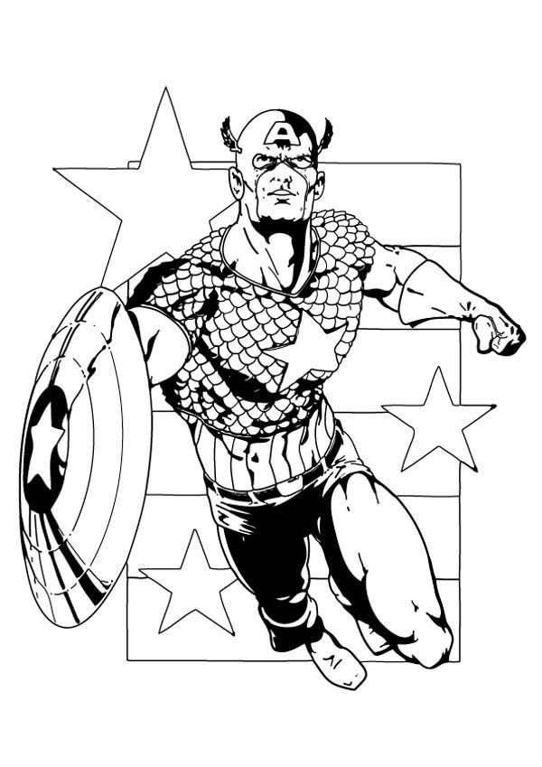 Dibujo para colorear: Avengers (Superhéroes) #74233 - Dibujos para Colorear e Imprimir Gratis