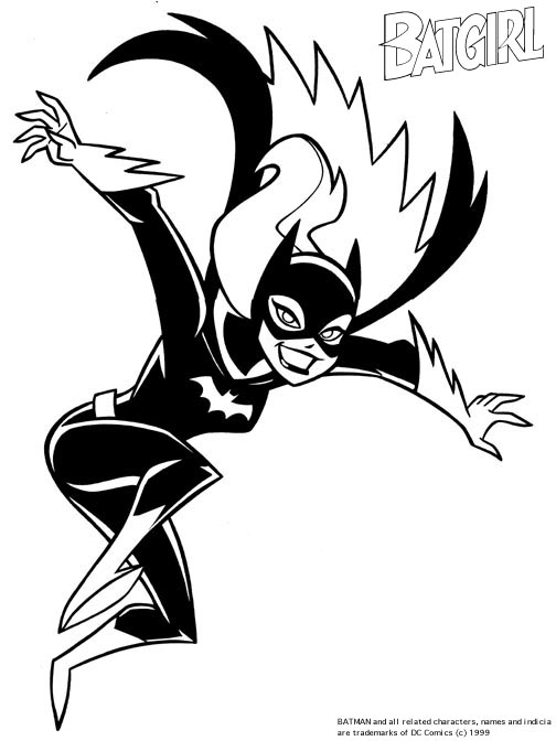 Dibujo para colorear: Batgirl (Superhéroes) #77738 - Dibujos para Colorear e Imprimir Gratis