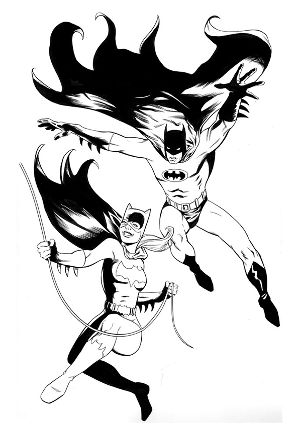 Dibujo para colorear: Batgirl (Superhéroes) #77847 - Dibujos para Colorear e Imprimir Gratis