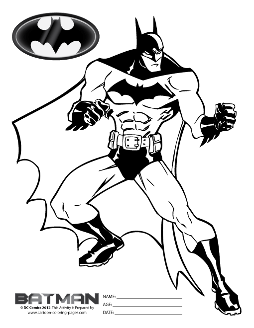Dibujo para colorear: Batman (Superhéroes) #76890 - Dibujos para Colorear e Imprimir Gratis