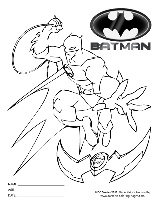 Dibujo para colorear: Batman (Superhéroes) #76928 - Dibujos para Colorear e Imprimir Gratis