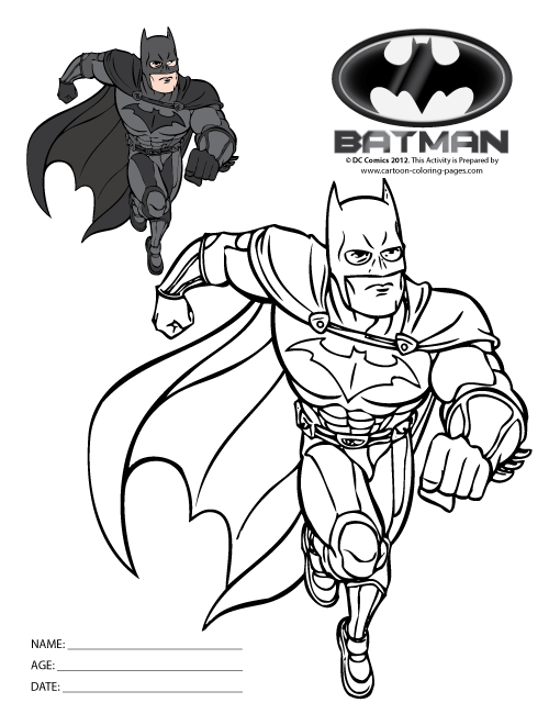 Dibujo para colorear: Batman (Superhéroes) #77094 - Dibujos para Colorear e Imprimir Gratis