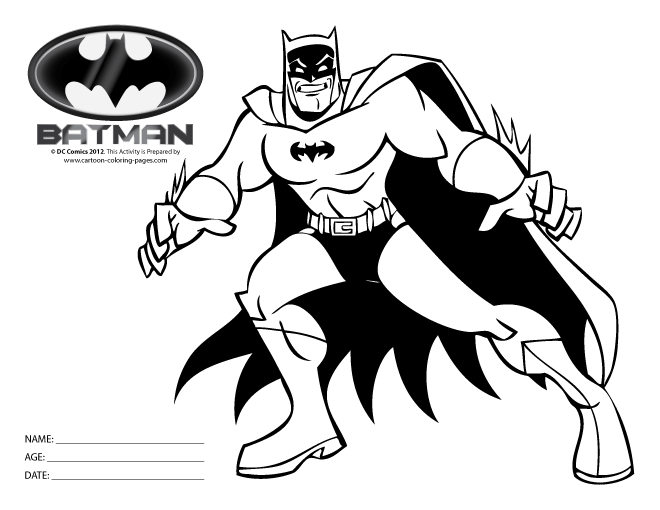 Dibujo para colorear: Batman (Superhéroes) #77138 - Dibujos para Colorear e Imprimir Gratis