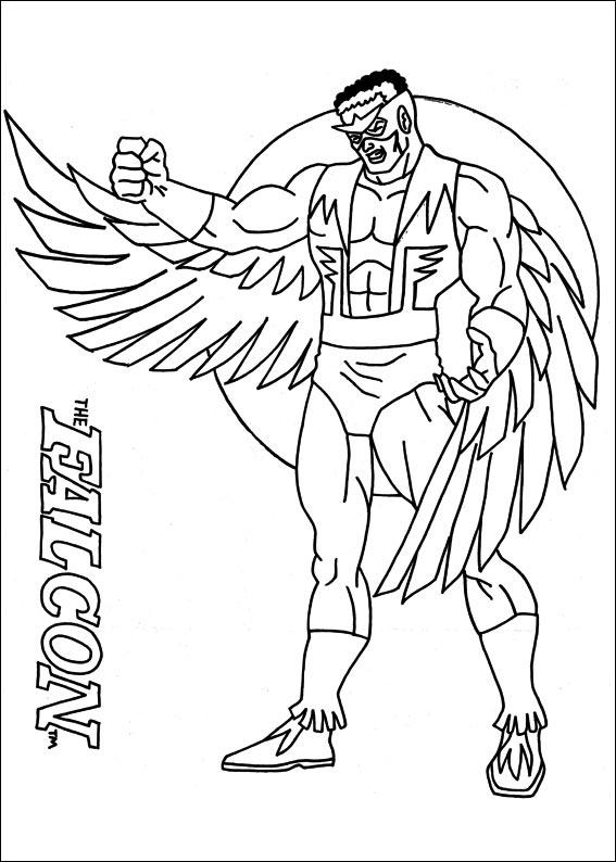 Dibujo para colorear: Captain America (Superhéroes) #76588 - Dibujos para Colorear e Imprimir Gratis